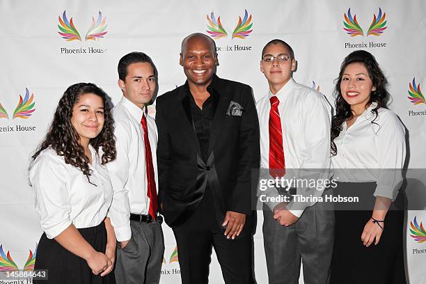 Marcellas Reynolds and the teens of the Phoenix House attend the 9th Annual Triumph for Teens at Hotel Bel-Air on June 6, 2012 in Los Angeles,...