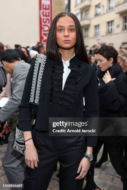 Victoria Federica is seen during the Paris Fashion Week - Haute Couture Sring Summer 2023 on January 23, 2023 in Paris, France.