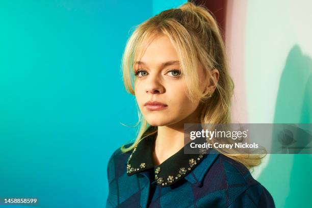 Kylie Rogers visits the IMDb Portrait Studio at Acura Festival Village on Location at Sundance 2023 on January 23, 2023 in Park City, Utah.