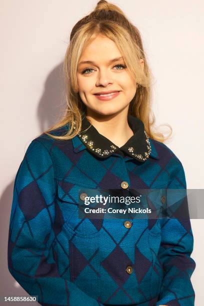 Kylie Rogers visits the IMDb Portrait Studio at Acura Festival Village on Location at Sundance 2023 on January 23, 2023 in Park City, Utah.