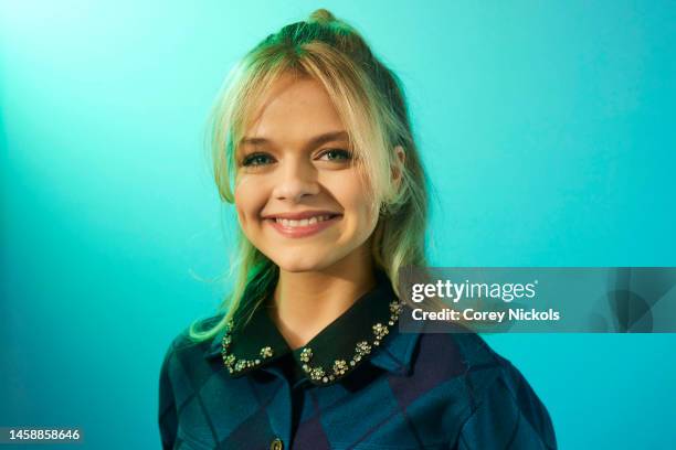 Kylie Rogers visits the IMDb Portrait Studio at Acura Festival Village on Location at Sundance 2023 on January 23, 2023 in Park City, Utah.