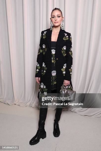 Olivia Palermo attends the Giambattista Valli Haute Couture Spring Summer 2023 show as part of Paris Fashion Week on January 23, 2023 in Paris,...
