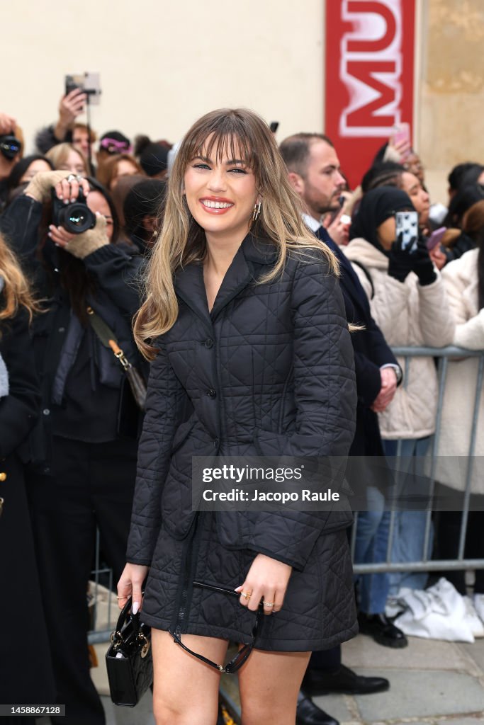 Amelie Zilber attends the Christian Dior Haute Couture Spring Summer