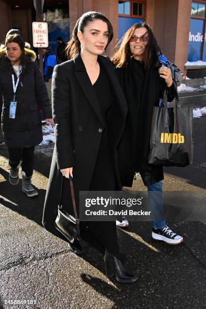 Eve Hewson is seen on Main Street during the 2023 Sundance Film Festival on January 23, 2023 in Park City, Utah.