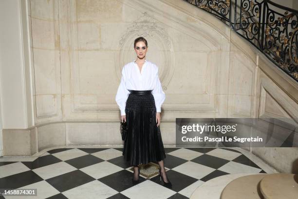 Chiara Ferragni attends the Christian Dior Haute Couture Spring Summer 2023 show as part of Paris Fashion Week on January 23, 2023 in Paris, France.