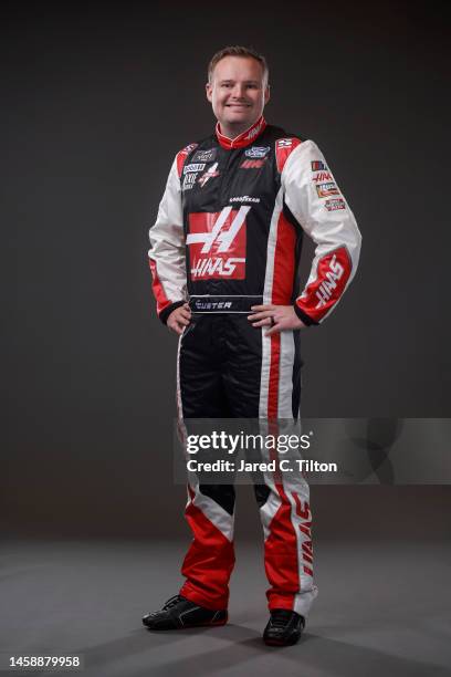 Driver Cole Custer poses for a photo during NASCAR Production Days at Charlotte Convention Center on January 19, 2023 in Charlotte, North Carolina.