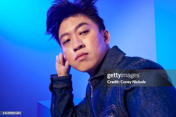 Rich Brian visits the IMDb Portrait Studio at Acura Festival Village on Location at Sundance 2023 on January 23, 2023 in Park City, Utah.