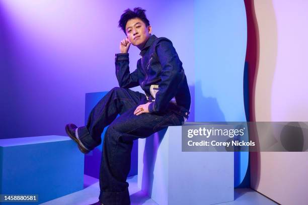 Rich Brian visits the IMDb Portrait Studio at Acura Festival Village on Location at Sundance 2023 on January 23, 2023 in Park City, Utah.