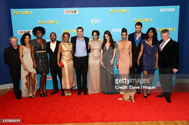 Cast and crew including Hannah Frankson, Lashana Lynch, Lorraine Burroughs, Leonora Crichlow, Lily James, Dominique Tipper and Tiana Benjamin attend...
