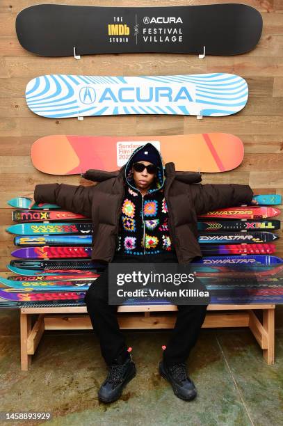 Lena Waithe attends Acura Festival Village at Sundance Film Festival 2023 on January 23, 2023 in Park City, Utah.