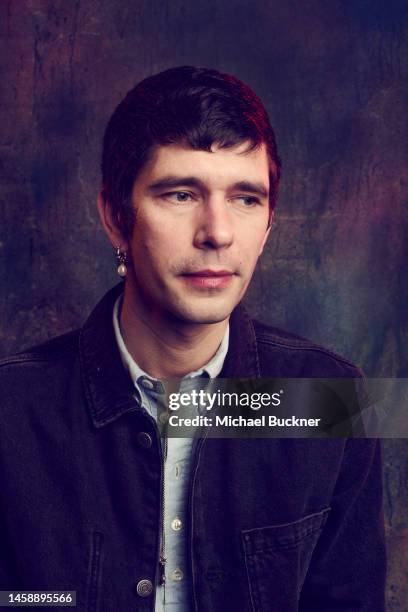 Ben Whishaw of ‘Bad Behaviour’ is photographed for Deadline at the Deadline Studio during the 2023 Sundance Film Festival at the Hotel Park City on...