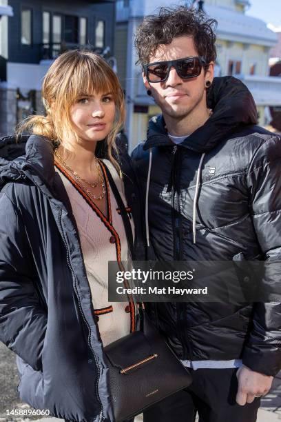 Actress Debby Ryan and Josh Dun of 21 Pilots attend the Sundance Film Festival on January 23, 2023 in Park City, Utah.