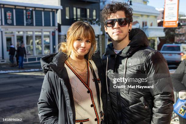 Actress Debby Ryan and Josh Dun of 21 Pilots attend the Sundance Film Festival on January 23, 2023 in Park City, Utah.