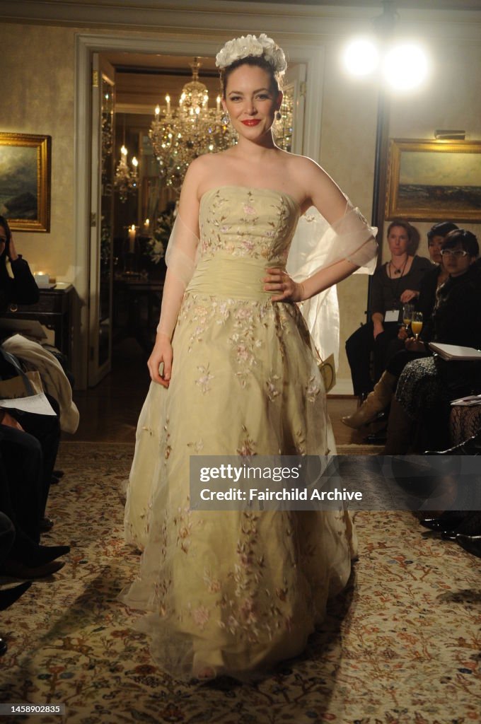 A model on the runway at Ian Stuart's fall 2010 bridal show. News Photo - Getty Images A model on the runway at Ian Stuart's fall 2010 bridal show. News Photo - Getty Images