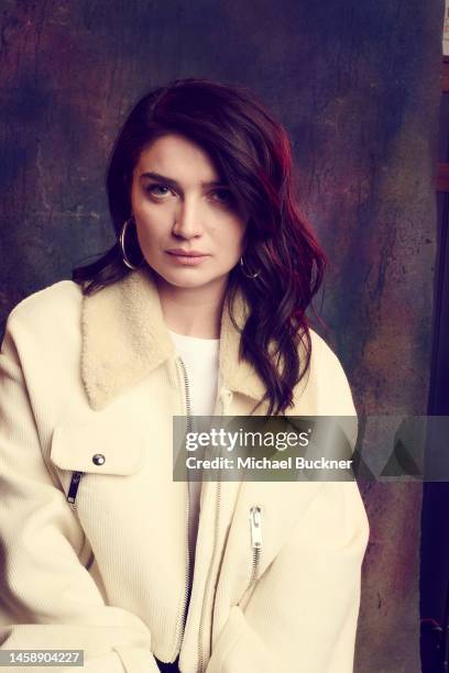 Eve Hewson of ‘Flora & Son’ is photographed for Deadline at the Deadline Studio during the 2023 Sundance Film Festival at the Hotel Park City on...