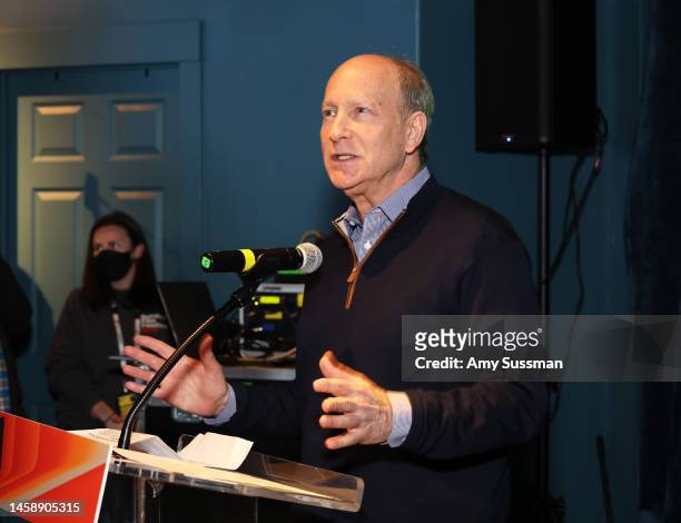 Doron Weber, of The Alfred P. Sloan Foundation, attends the 2023 Sundance Film Festival Alfred P. Sloan Feature Film Prize Reception at Handle on...