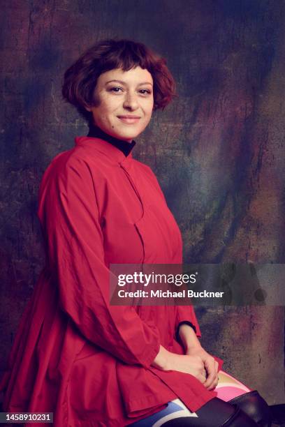 Alia Shawkat of ‘Drift’ is photographed for Deadline at the Deadline Studio during the 2023 Sundance Film Festival at the Hotel Park City on January...