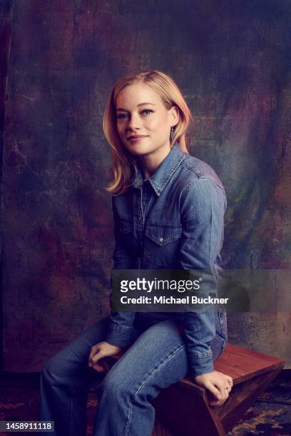 Jane Levy of ‘A Little Prayer’ is photographed for Deadline at the Deadline Studio during the 2023 Sundance Film Festival at the Hotel Park City on...