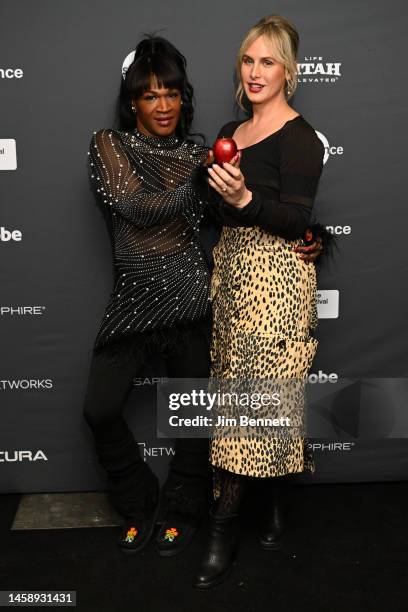 Director Kristen Lovell and Zackary Drucker attends the 2023 Sundance Film Festival "The Stroll" Premiere at Prospector Square Theatre on January 23,...
