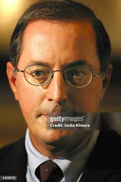 President and Chief Operating Officer of Intel Corporation, Paul S. Otellini, speaks at an Intel Management Seminar October 4, 2002 in Tokyo, Japan.
