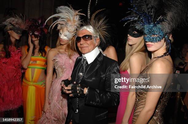 Designer Roberto Cavalli attends his Halloween Party at Cipriani's in New York City.