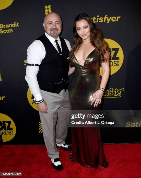 Vic Cipolla and Dani Daniels attend the 2023 XBIZ Awards held at Hollywood Palladium on January 15, 2023 in Los Angeles, California.