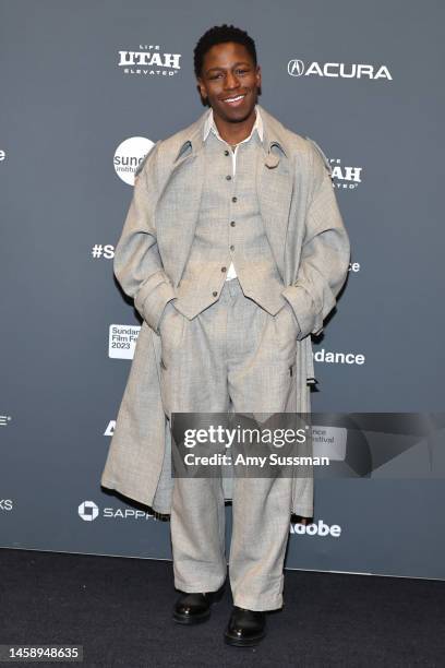 David Jonsson attends the 2023 Sundance Film Festival "Rye Lane" Premiere at The Ray Theatre on January 23, 2023 in Park City, Utah.