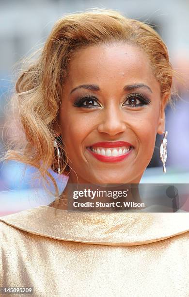 Lorraine Burroughs attends the UK film premiere of 'Fast Girls' at Odeon West End on June 7, 2012 in London, England.