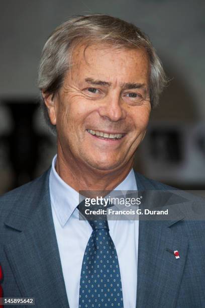 Vincent Bollore arrives at the Maud Fontenoy Foundation Annual Gala at Hotel de la Marine on June 7, 2012 in Paris, France.
