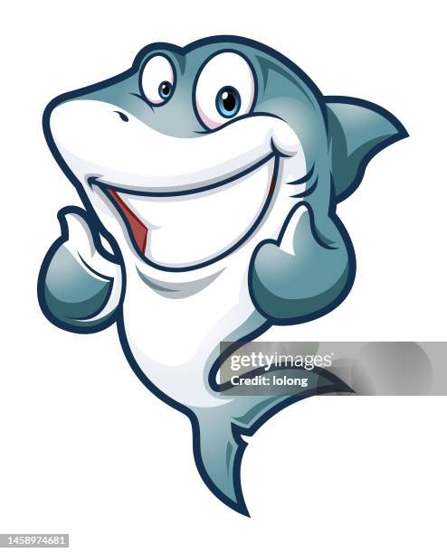 shark ok - shark diving stock illustrations