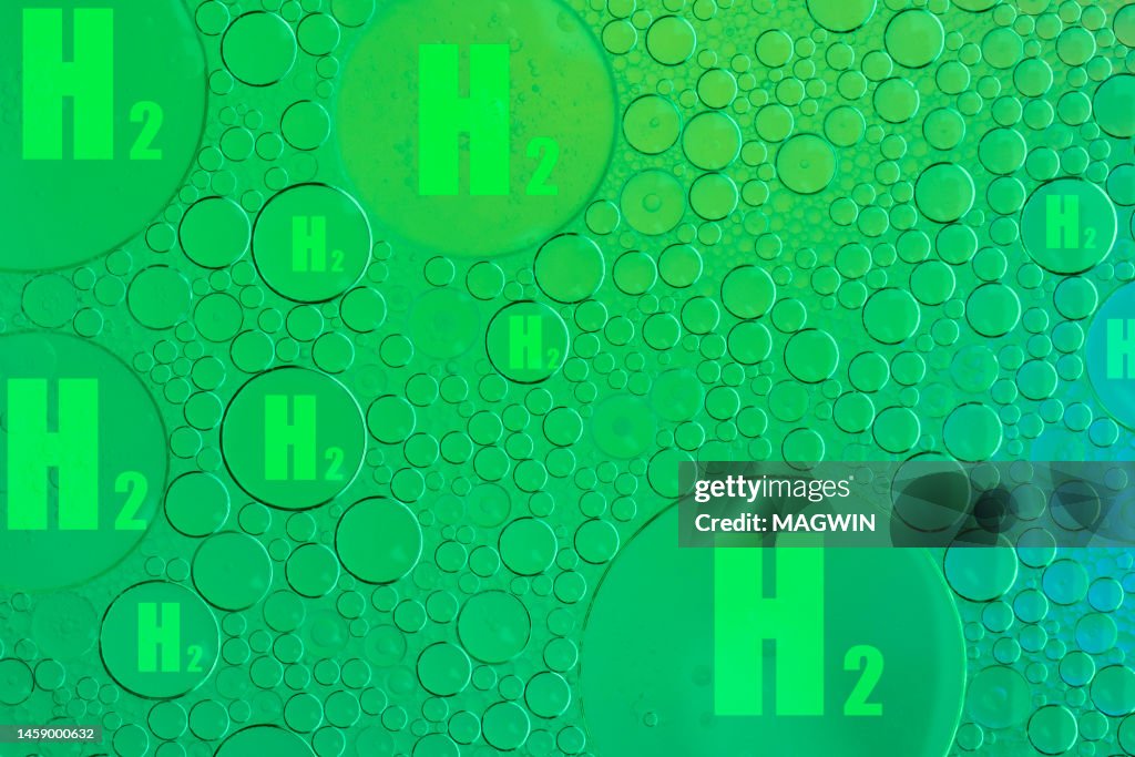 Abstract H2 Hydrogen Molecular Structure High-Res Stock Photo - Getty ...