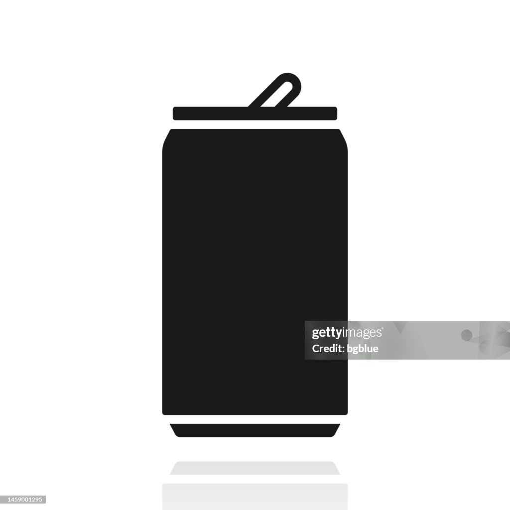 白い背景に反射するアイコン