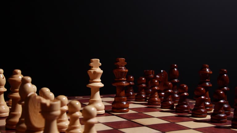 Small Rotation Chess 116 Chess Pieces Lined Up Stock Videos, Footage, & 4K Video Clips ...