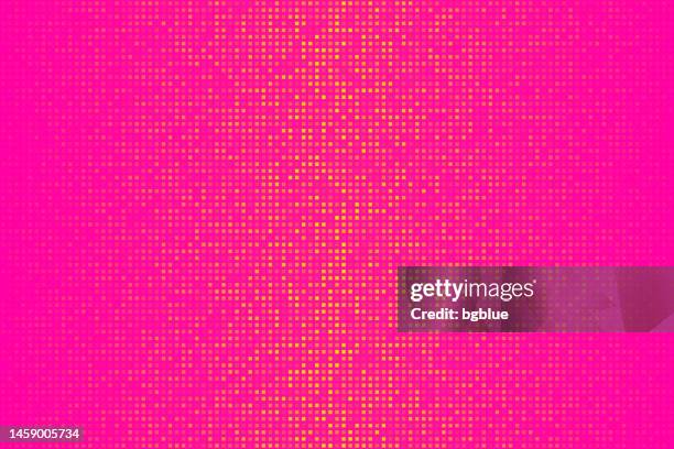 ilustrações de stock, clip art, desenhos animados e ícones de abstract orange halftone background with dotted - trendy design - pink color