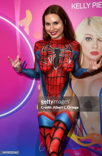 Marina Valmont attends the X3 Expo #x3Show held at Hollywood Palladium on January 13, 2023 in Los Angeles, California.