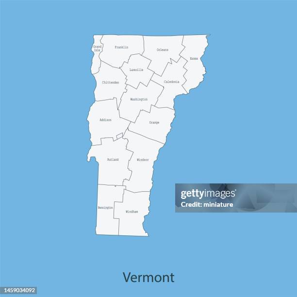 Stja Vt Map Vermont Map High-Res Vector Graphic - Getty Images