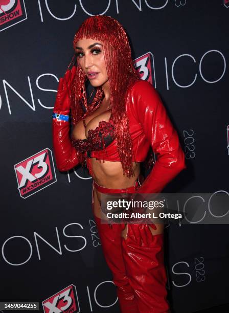 Christiana Cinn attends the X3 Expo #x3Show held at Hollywood Palladium on January 13, 2023 in Los Angeles, California.