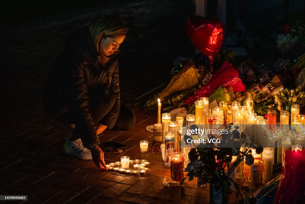 People Mourn For Victims Of Mass Shooting In Monterey Park