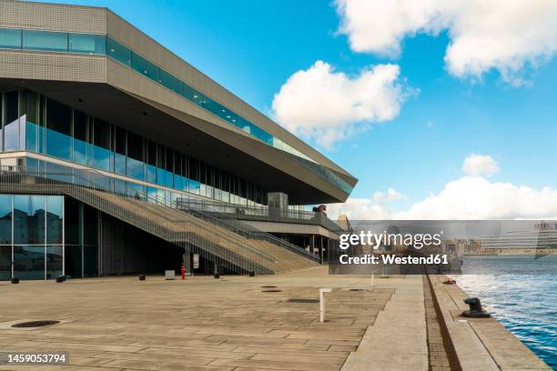 denmark, aarhus, exterior of dokk1 library - aarhus stock pictures, royalty-free photos & images