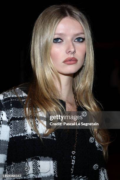 Apple Martin attends the Chanel Haute Couture Spring Summer 2023 show as part of Paris Fashion Week on January 24, 2023 in Paris, France.