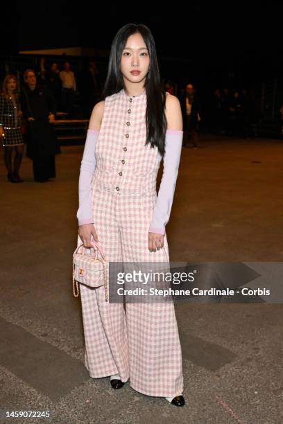 Kim Go-Eun attends the Chanel Haute Couture Spring Summer 2023 show as part of Paris Fashion Week on January 24, 2023 in Paris, France.