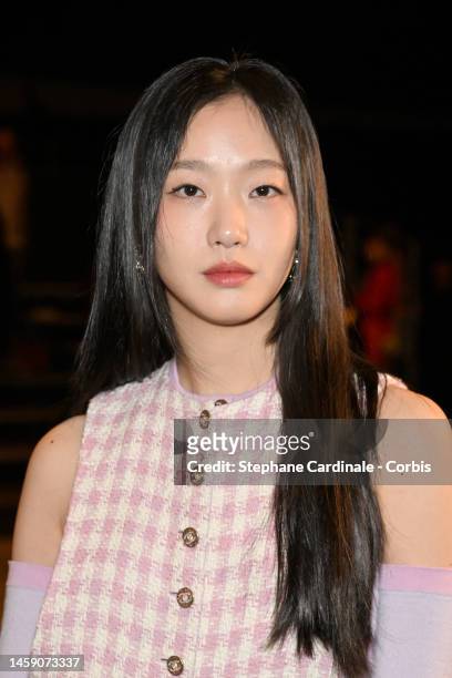Kim Go-Eun attends the Chanel Haute Couture Spring Summer 2023 show as part of Paris Fashion Week on January 24, 2023 in Paris, France.