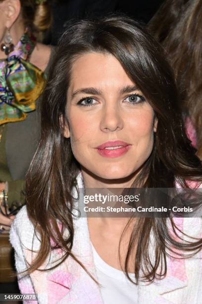 Charlotte Casiraghi attends the Chanel Haute Couture Spring Summer 2023 show as part of Paris Fashion Week on January 24, 2023 in Paris, France.