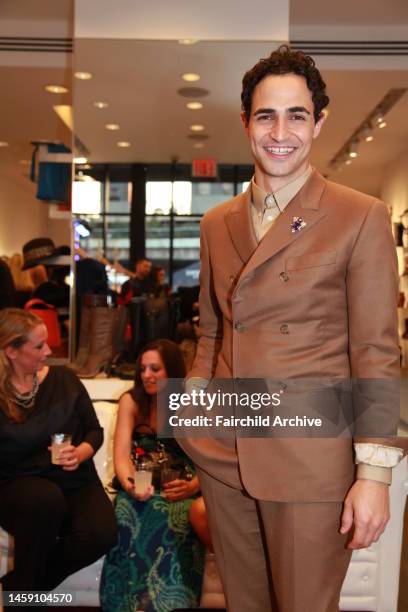 Fashion designer Zac Posen attends Scoop's Fashion's Night Out 2012 event at the Washington Street store.