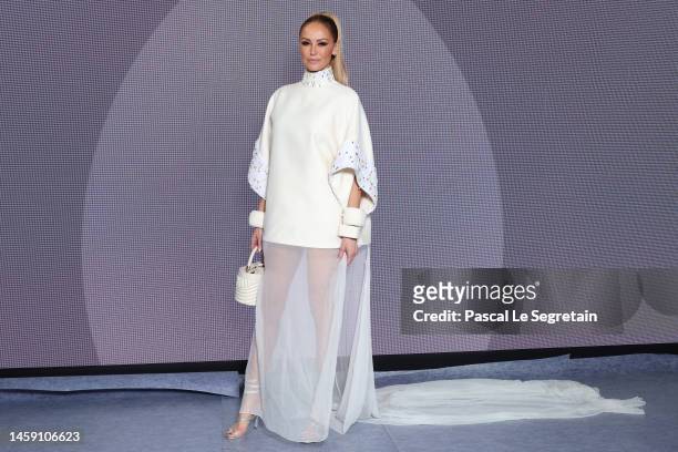 Adriana Karembeu attends the Stephane Rolland Haute Couture Spring Summer 2023 show as part of Paris Fashion Week on January 24, 2023 in Paris,...