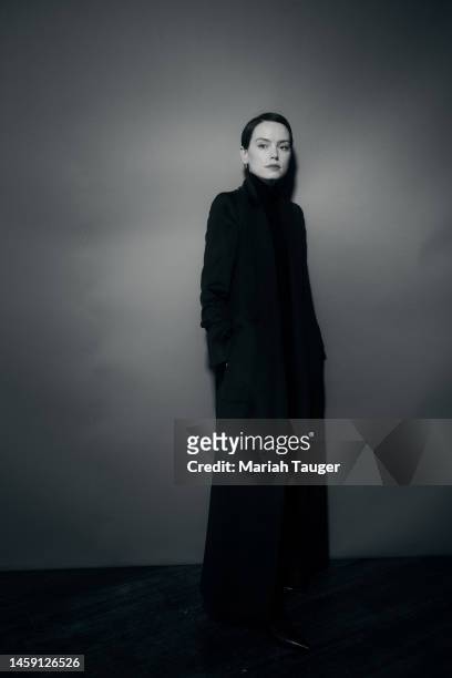 Daisy Ridley of ‘Sometimes I Think About Dying’ is photographed for Los Angeles Times at the Los Angeles Times Studio at the Sundance Film Festival...