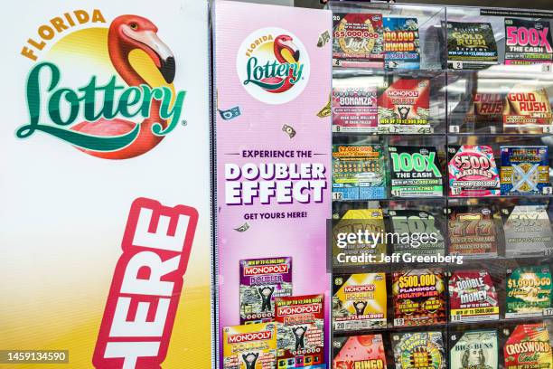 Miami Beach, Florida, North Beach, Collins Avenue, Christal Food Store, Florida Lottery vendor, Power Ball, Double Effect.