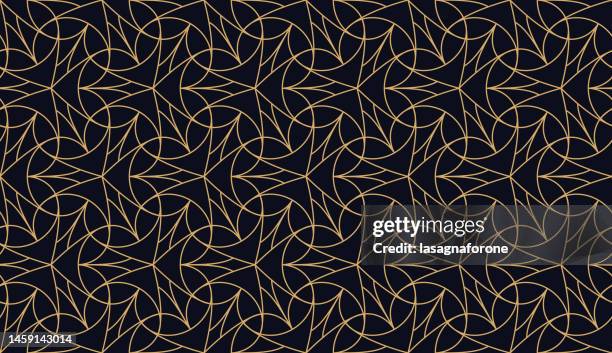 seamless geometric vector pattern - lush background stock illustrations