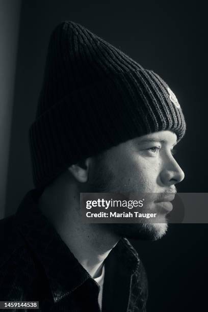 Jimmy Tatro of ‘Theater Camp’ is photographed for Los Angeles Times at the Los Angeles Times Studio at the Sundance Film Festival presented by Chase...