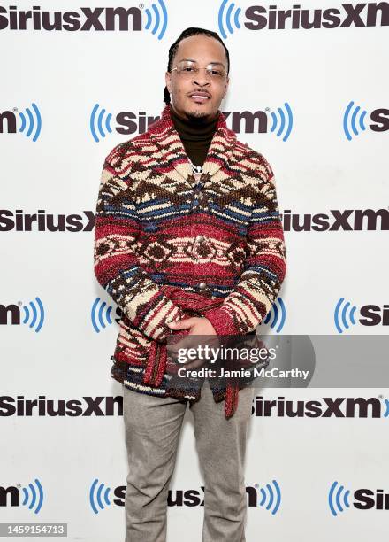 Tip "T.I." Harris visits SiriusXM at SiriusXM Studios on January 24, 2023 in New York City.